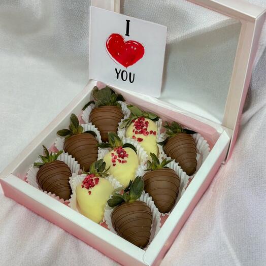 9 шт клубника в шоколаде