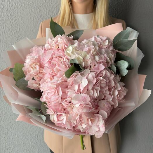 Pink Hydrangea charm
