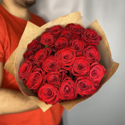 Rosas rojas 21 piezas