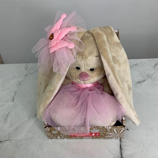 Игрушка ручной работы "Зайка Ми Балерина"