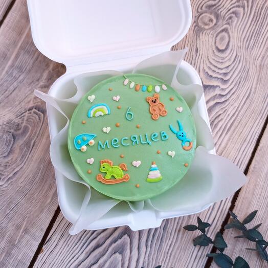 Pastel de Bento para un niño por cada mes, durante seis meses, durante un año