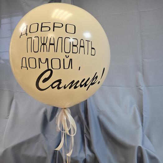 Шар Сфера с индивидуальной надписью на Выписку