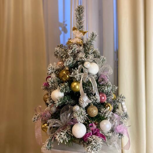 Ель новогодняя искусственная с декором 72 см