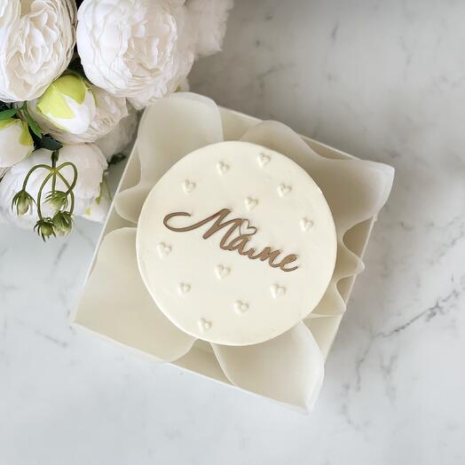 Бенто-торт с топпером «Маме»