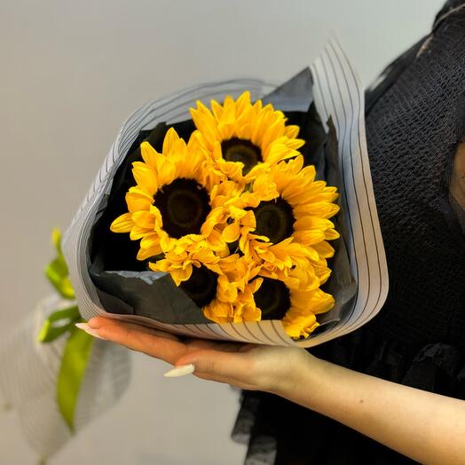 5 pcs Sunflowers