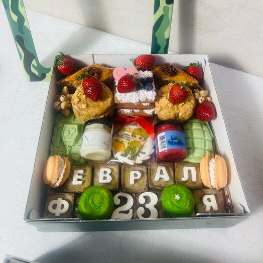 Набор пирожное на 23 февраля