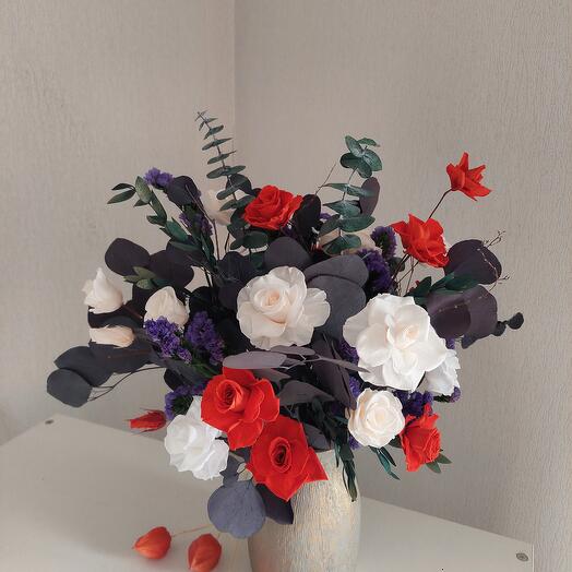 Букет в кашпо Ohra gold