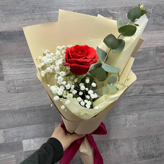 Мини букетик из розочки