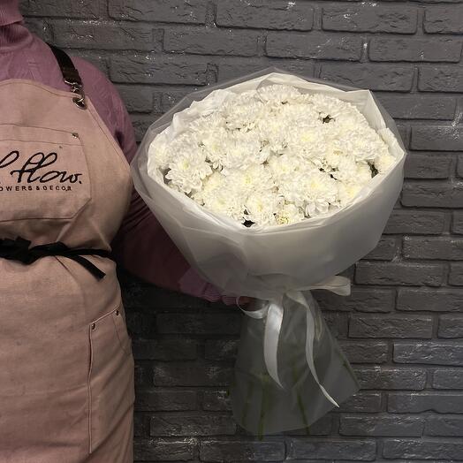 Ramo de crisantemos "nube Blanca"