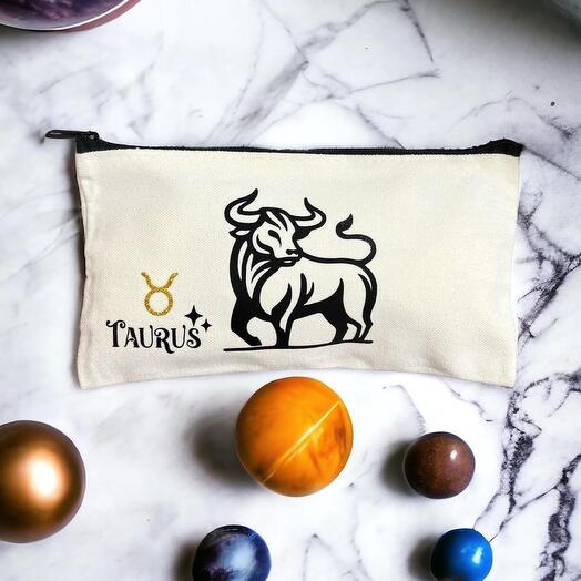 Taurus Zodiac make up and accessories bag