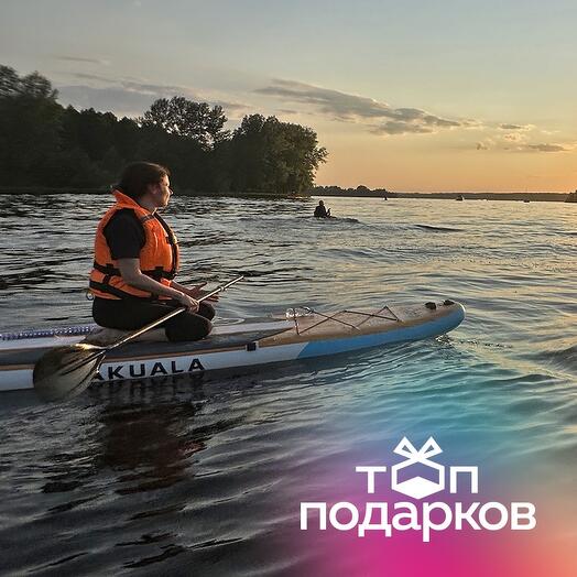 Подарочный сертификат Аренда 1-местного сапборда для 1 чел. на полдня, в будний день (Мытищи)