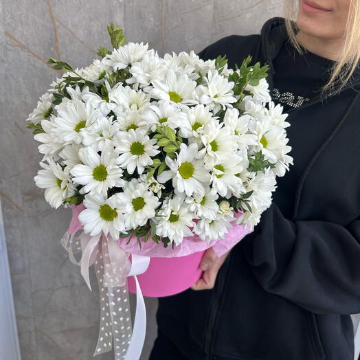 Ромашки в коробке
