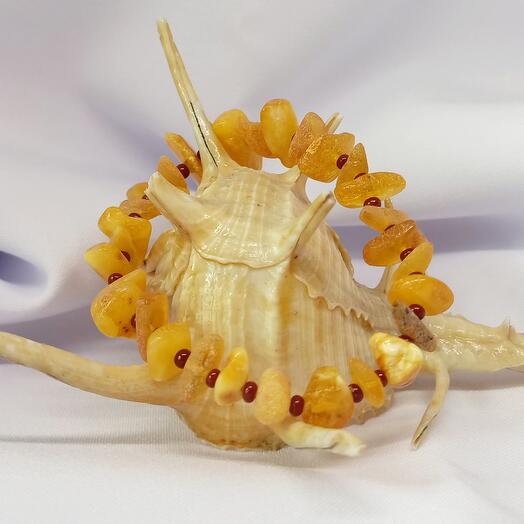 Лечебный янтарный браслет