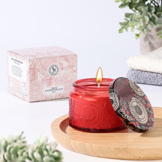 Свеча ароматическая в банке "GOJI BERRIES" 5х7 см ягоды годжи