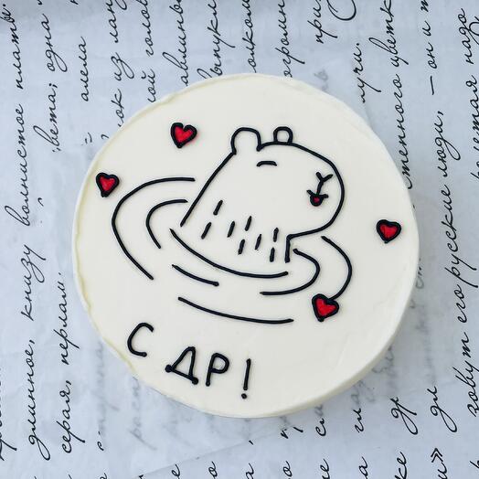 Бенто-торт Макси «С ДР! Капибара»