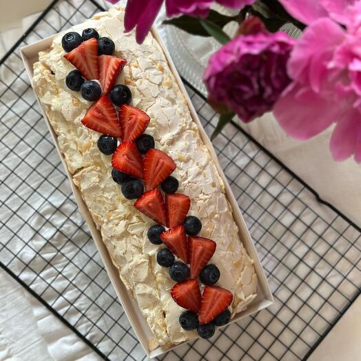 Меренговый рулет с ягодами 🍓🫐