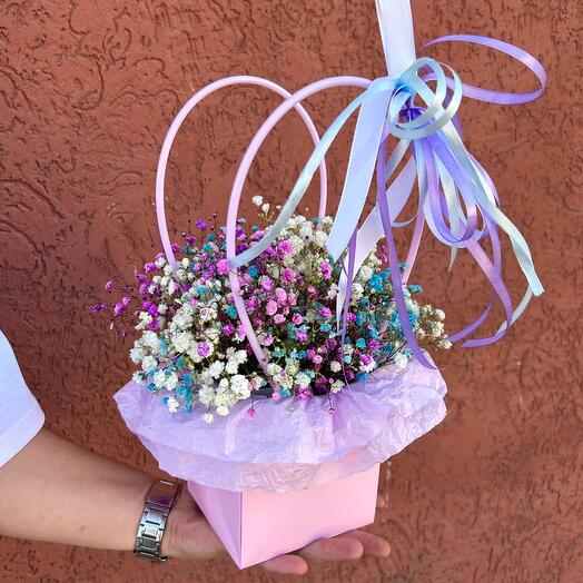 Корзина с гипсофилой 💐