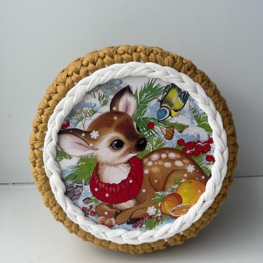 Корзина интерьерная «Оленёнок»