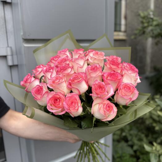 Букет из 25 нежных роз 🌸