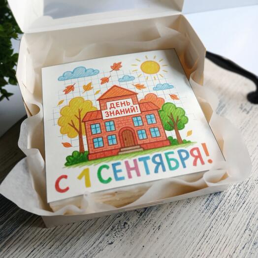 Торт-открытка на 1 сентября, 600г