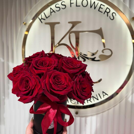 Rosas vermelhas em caixa