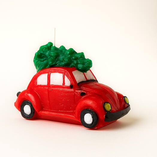 Новогодняя свеча "Машина деда Мороза"