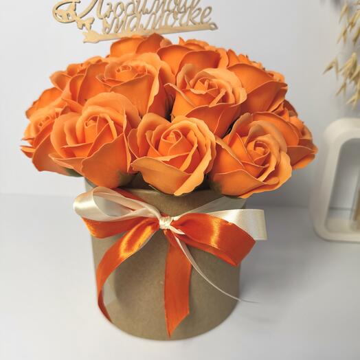Букет из мыльных роз Маме. Букет из 21розы