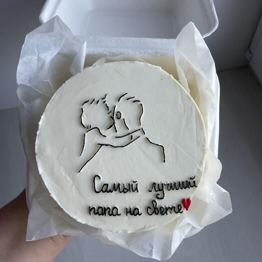 Бенто тортик «Самый лучший папа на свете»