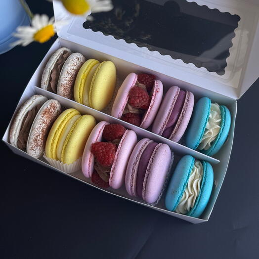 Набор макаронс для мамы. На день мамы сладкий набор