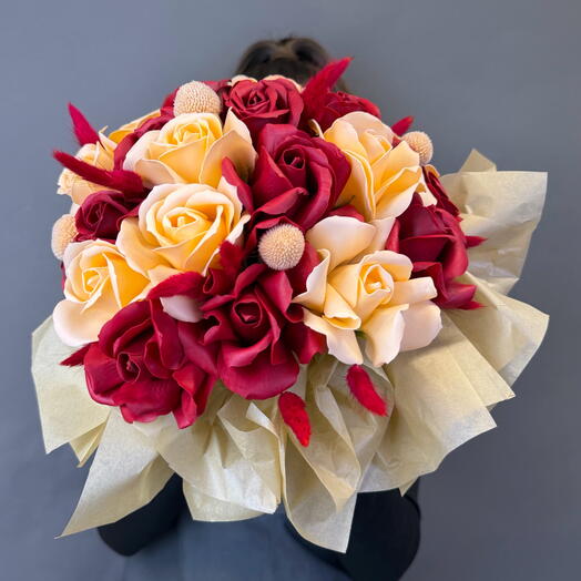 Композиция из мыльных цветов «Осенняя»