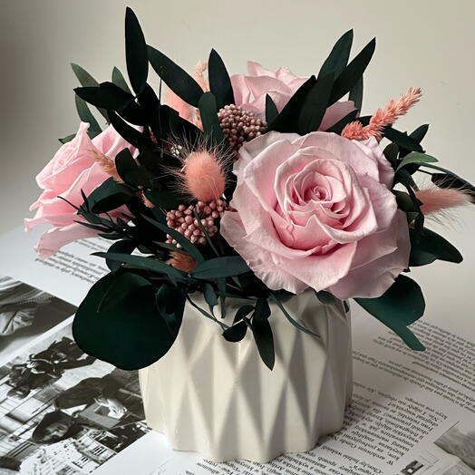 Настольная композиция nude roses