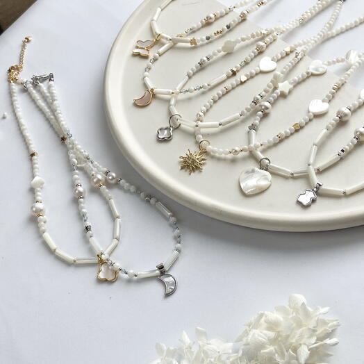 Подарочный сертификат мастер-класс по украшениям "Море внутри" Чокер из камней