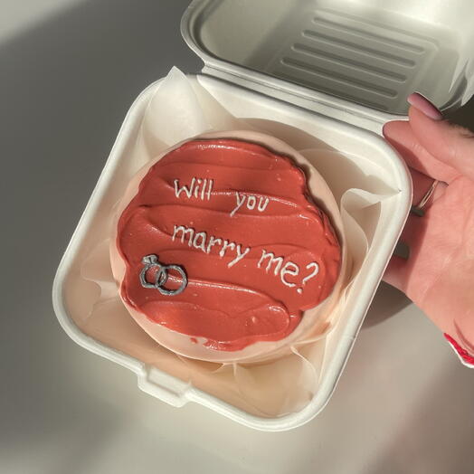 Бенто торт «will you marry me»