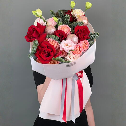 Цветы Букет Art Flowers Алая Элегантность