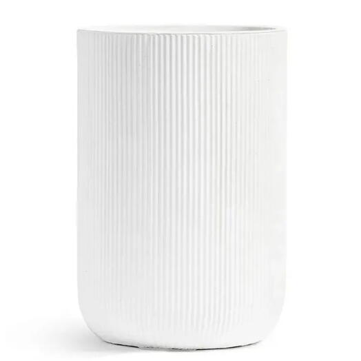 Напольное кашпо для цветов JET 33 л Д30 В47 см цвет Белый камень