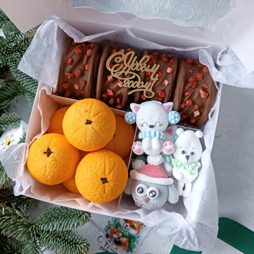 Зефирный набор в тематике нового года