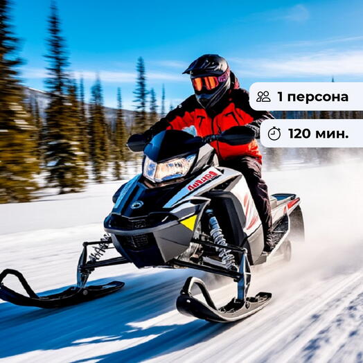 Простор и скорость. Прогулка на снегоходе