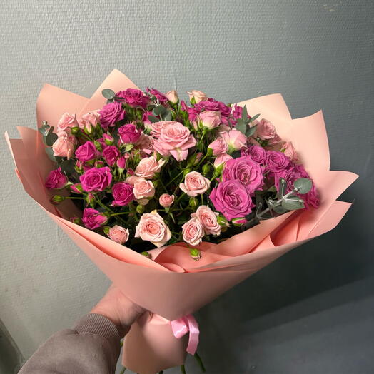 Микс кустовых роз