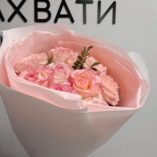 Розовый  маршмеллоу из роз