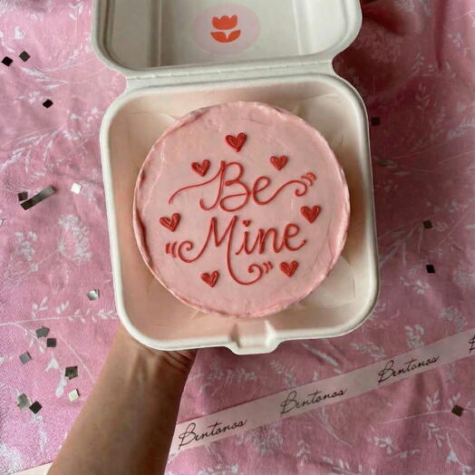 Бенто торт на День Святого Валентина Леттеринг2, коллекция «14 февраля»