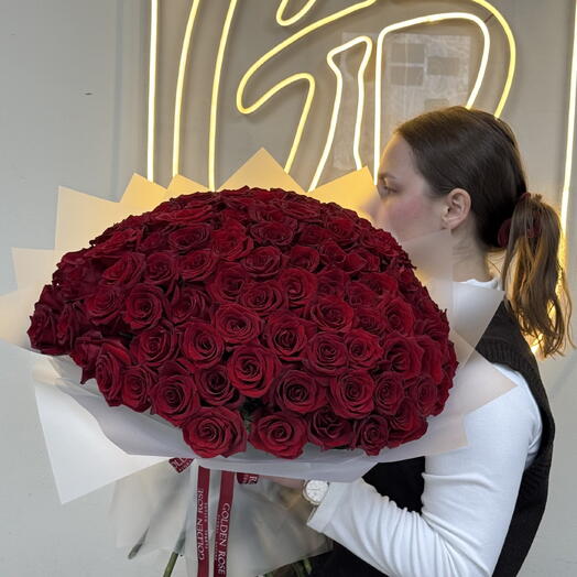 101 роза Premium 40 см