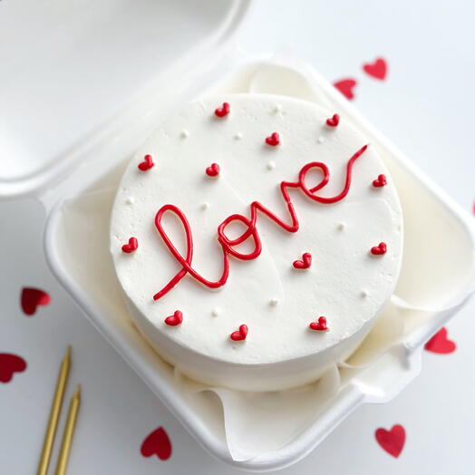 Бенто торт на 14 февраля «love» бенто любимому человеку