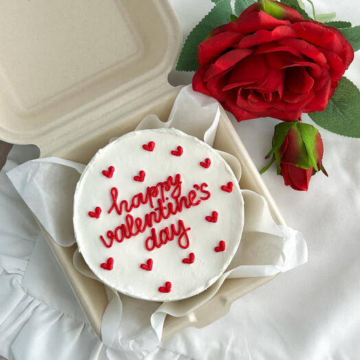 Бенто торт happy Valentine s Day , подарок на 14 февраля , на день Валентина , девушке , парню
