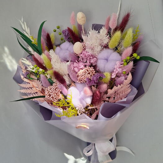 Сухоцветы букет "ТАЙНОЕ ПОСЛАНИЕ"+ мыло ручной работы в подарок 🎁