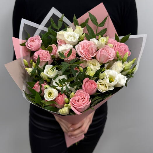 Каприз с кустовой розой и фисташки зелени 14 фев