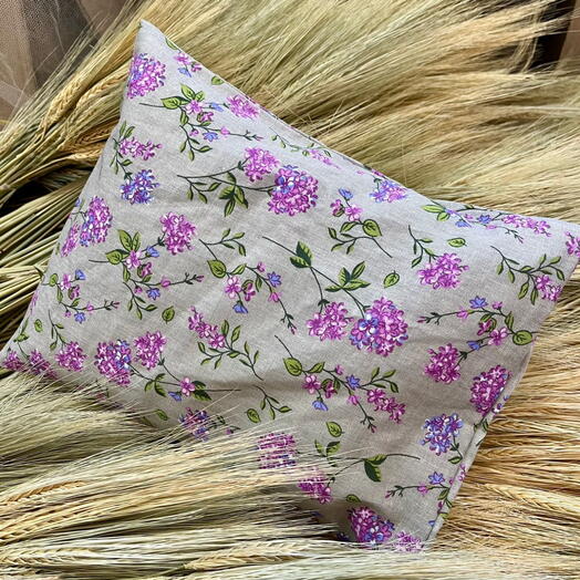 Подушка с ароматными травами розовая