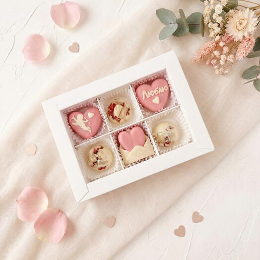 Набор шоколада «Сердечки с любовью»