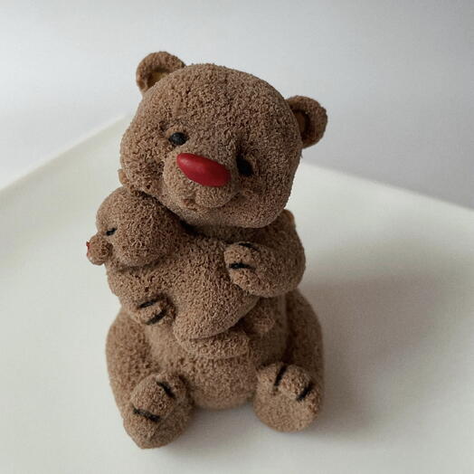 Шоколадный мишка с малышом на 8 марта🐻