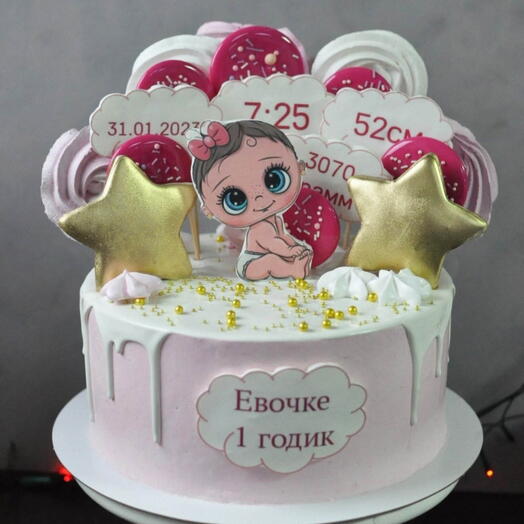 Детский торт на годик
