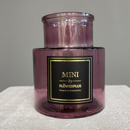 PINK DREAM стеклянная мини ваза D12 H12